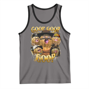 Funny Burnt Peanut Goop Tank Top Bungulato 90s Bootleg TS14 Deep Heather Black Print Your Wear