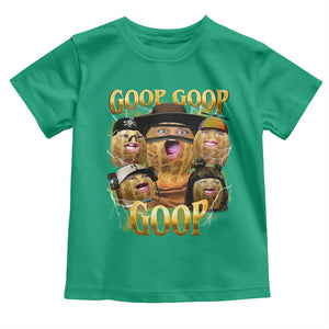 Funny Burnt Peanut Goop Toddler T Shirt - Bungulato 90s Bootleg Style Kids Tee TS14 Irish Green Print Your Wear