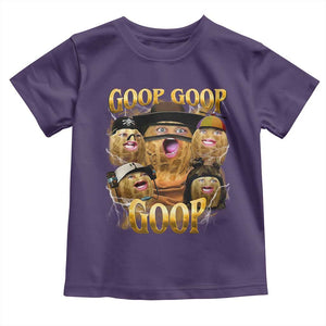 Funny Burnt Peanut Goop Toddler T Shirt - Bungulato 90s Bootleg Style Kids Tee TS14 Purple Print Your Wear