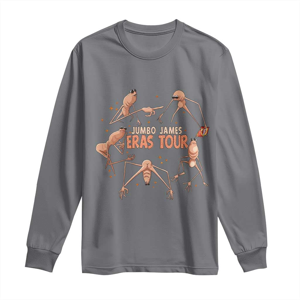 Marcus The Worm Meme Long Sleeve Shirt Jumbo James Eras Tour TS14 Charcoal Print Your Wear