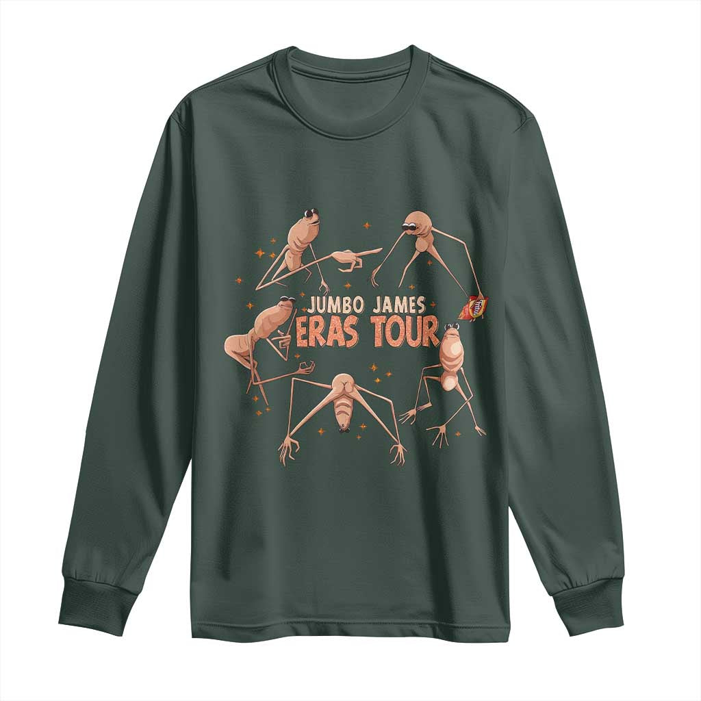 Marcus The Worm Meme Long Sleeve Shirt Jumbo James Eras Tour TS14 Dark Forest Green Print Your Wear