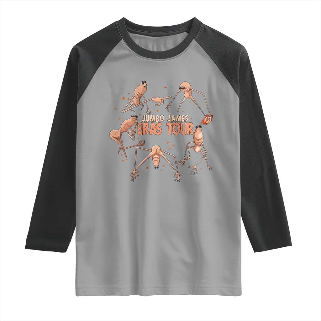 Marcus The Worm Meme Raglan Shirt Jumbo James Eras Tour TS14 Sport Gray Black Print Your Wear