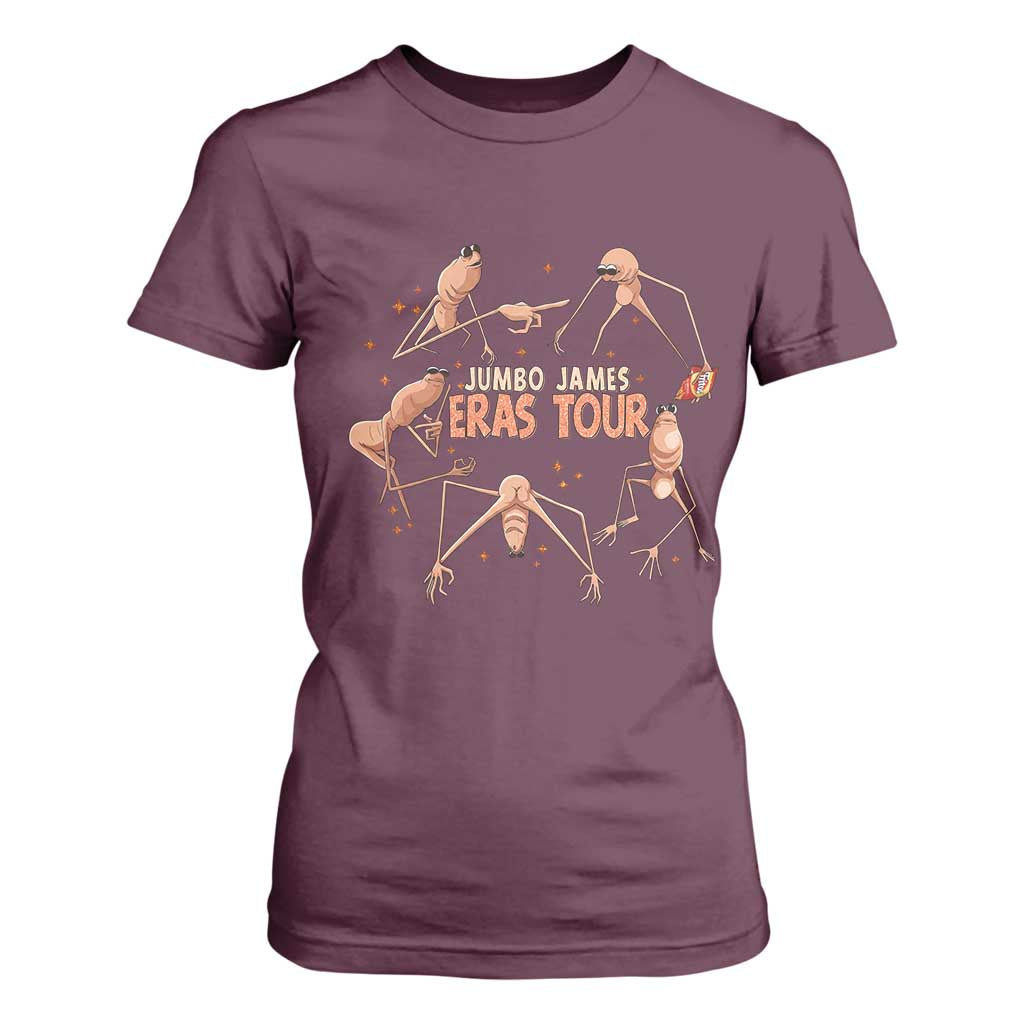 Marcus The Worm Meme T Shirt For Women Jumbo James Eras Tour TS14 Maroon Print Your Wear