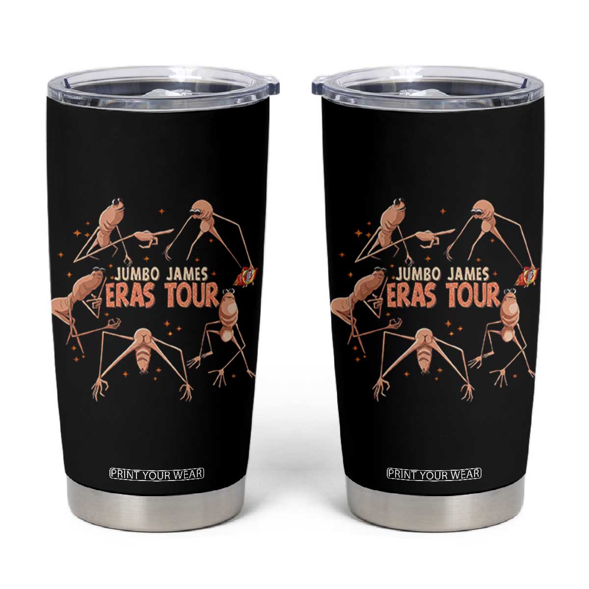 Marcus The Worm Meme Tumbler Cup Jumbo James Eras Tour TS14 Black Print Your Wear