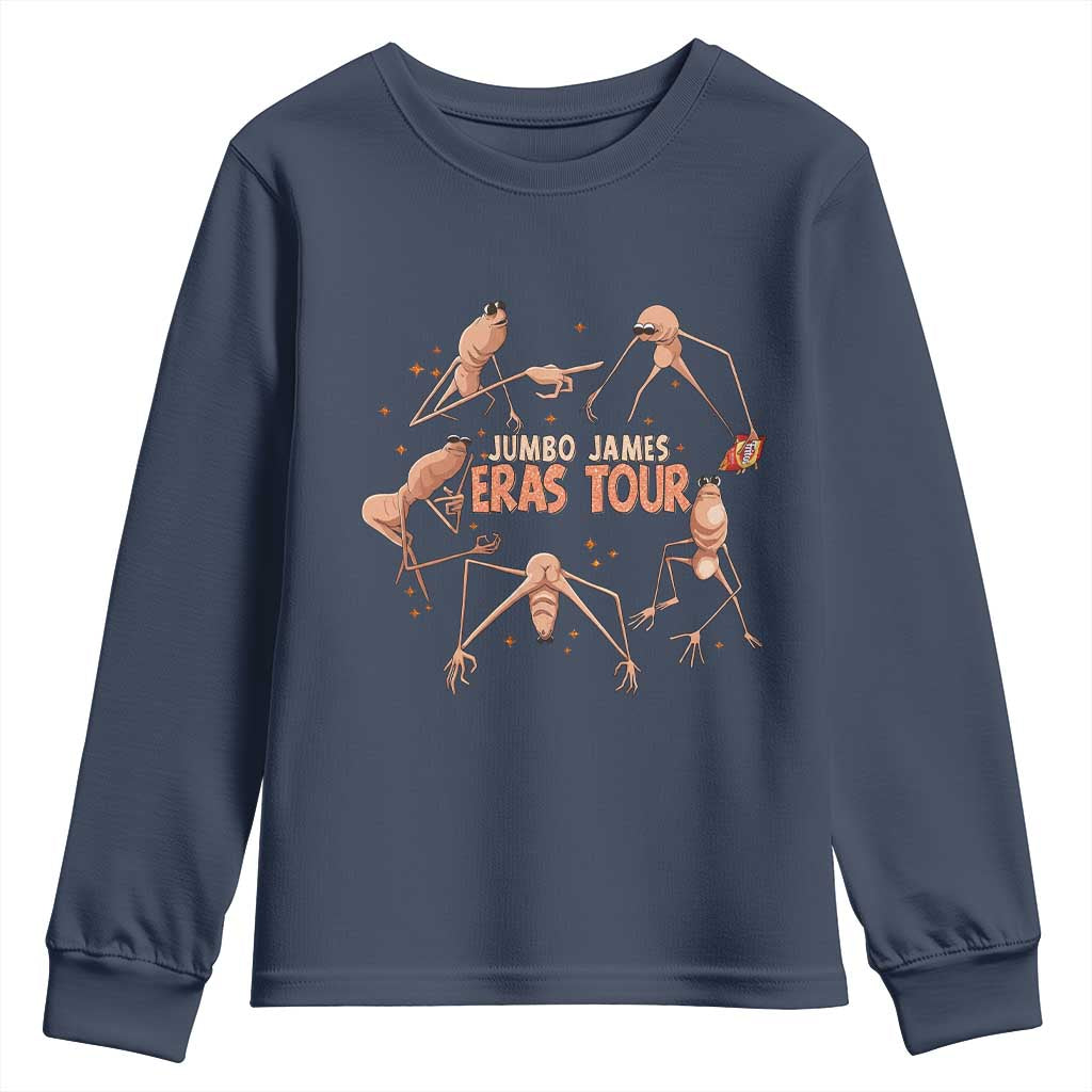 Marcus The Worm Meme Youth Sweatshirt Jumbo James Eras Tour TS14 Navy Print Your Wear