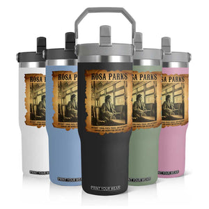 Rosa Parks Quote Flip Straw Tumbler Black Movement Protest TS14 Print Your Wear