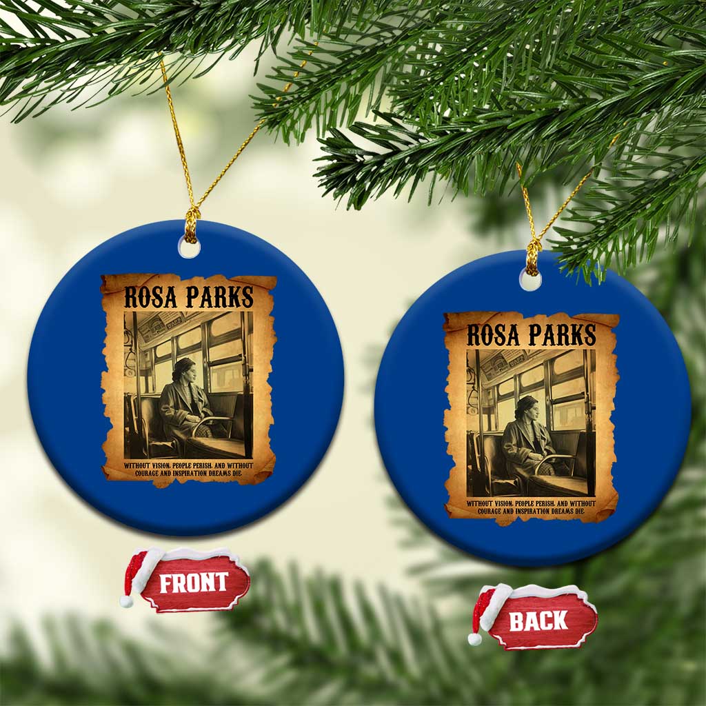 Rosa Parks Quote Ceramic Ornament Black Movement Protest TS14 1pc Blue Print Your Wear