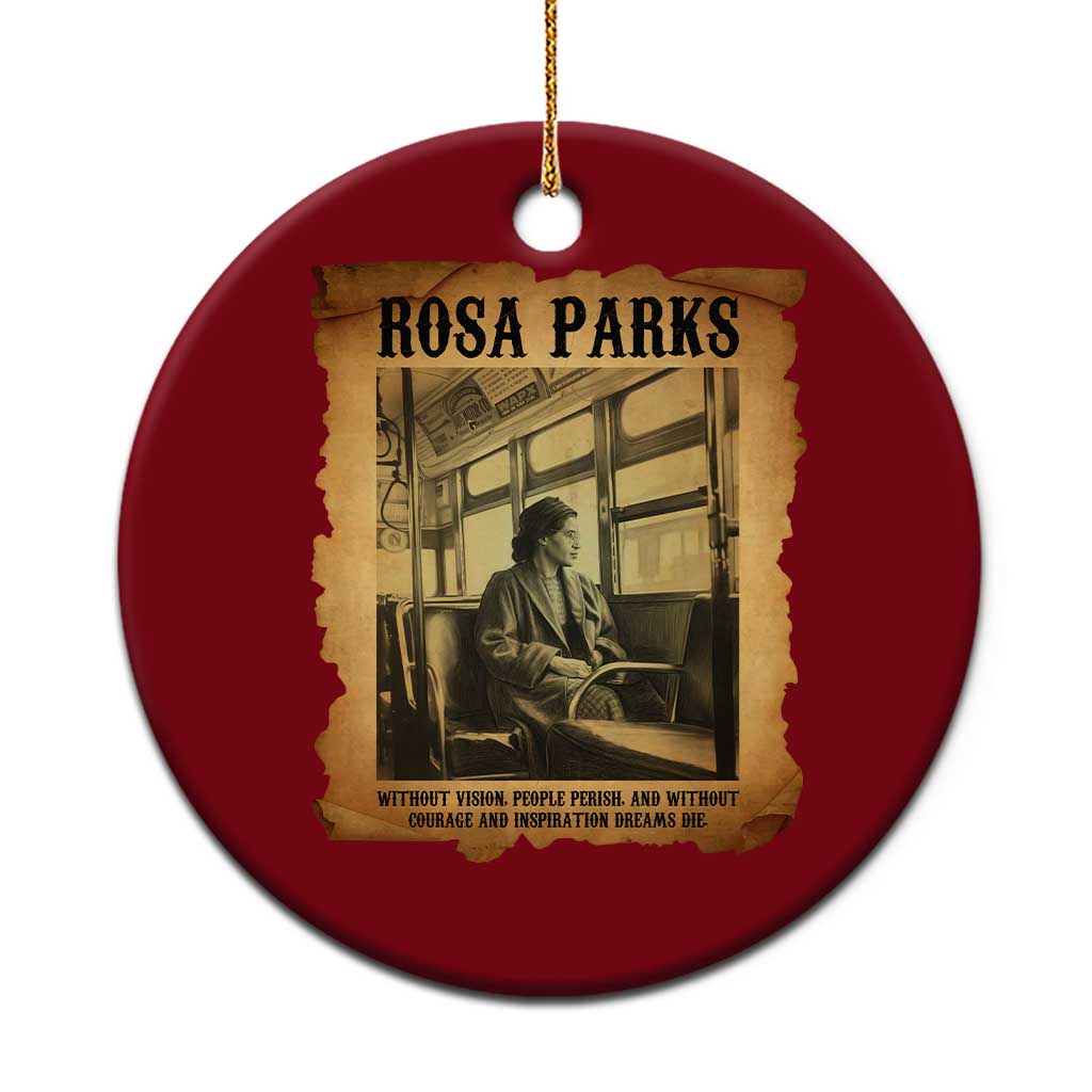Rosa Parks Quote Ceramic Ornament Black Movement Protest TS14 1pc Red Print Your Wear