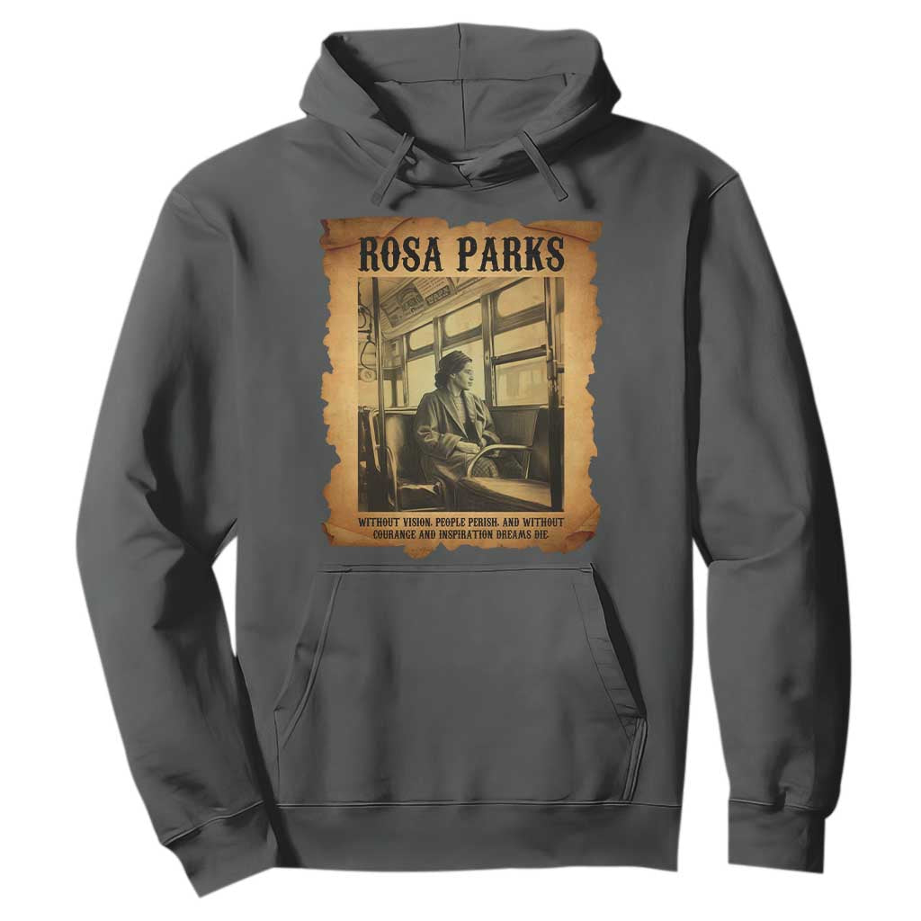 Rosa Parks Quote Hoodie Black Movement Protest TS14 Dark Heather Print Your Wear