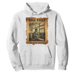 Rosa Parks Quote Hoodie Black Movement Protest TS14 White Print Your Wear