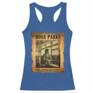 Rosa Parks Quote Racerback Tank Top Black Movement Protest TS14 Royal Blue Print Your Wear