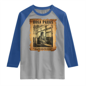 Rosa Parks Quote Raglan Shirt Black Movement Protest TS14 Sport Gray Royal Print Your Wear