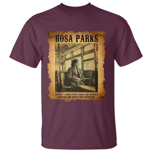 Rosa Parks Quote T Shirt Black Movement Protest TS14 Maroon Print Your Wear