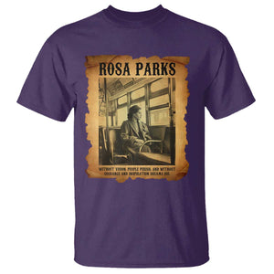 Rosa Parks Quote T Shirt Black Movement Protest TS14 Purple Print Your Wear