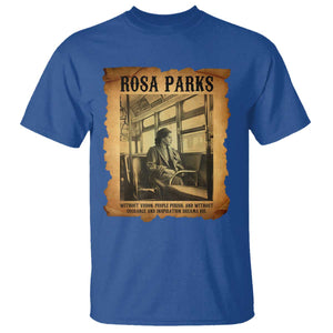 Rosa Parks Quote T Shirt Black Movement Protest TS14 Royal Blue Print Your Wear