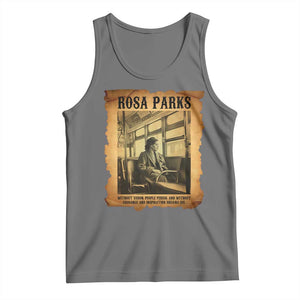 Rosa Parks Quote Tank Top Black Movement Protest TS14 Black Heather Print Your Wear