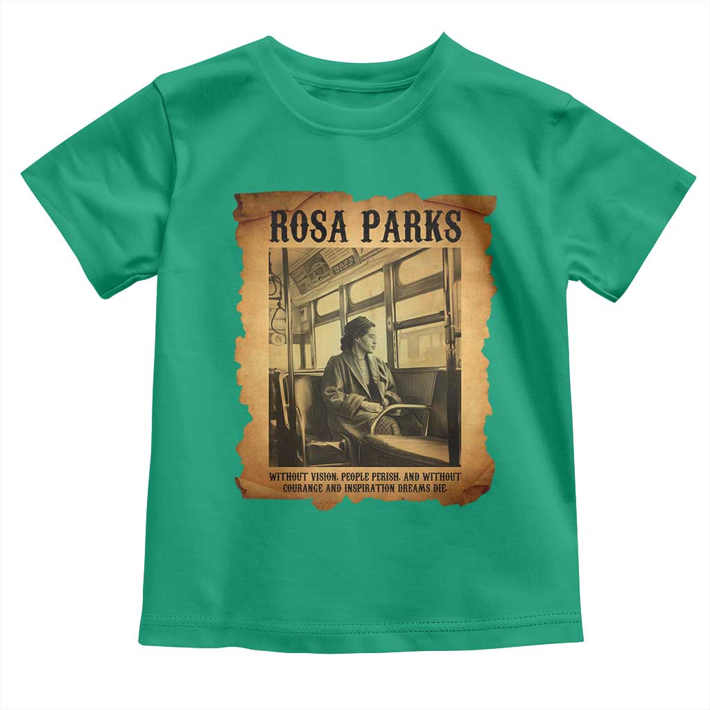 Rosa Parks Quote Toddler T Shirt Black Movement Protest TS14 Irish Green Print Your Wear