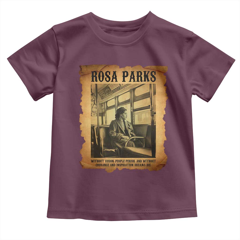 Rosa Parks Quote Toddler T Shirt Black Movement Protest TS14 Maroon Print Your Wear