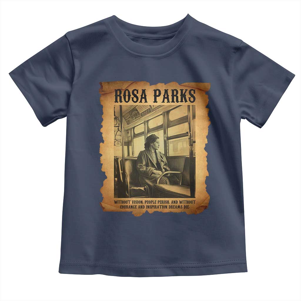 Rosa Parks Quote Toddler T Shirt Black Movement Protest TS14 Navy Print Your Wear