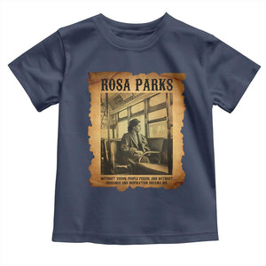 Rosa Parks Quote Toddler T Shirt Black Movement Protest TS14 Navy Print Your Wear