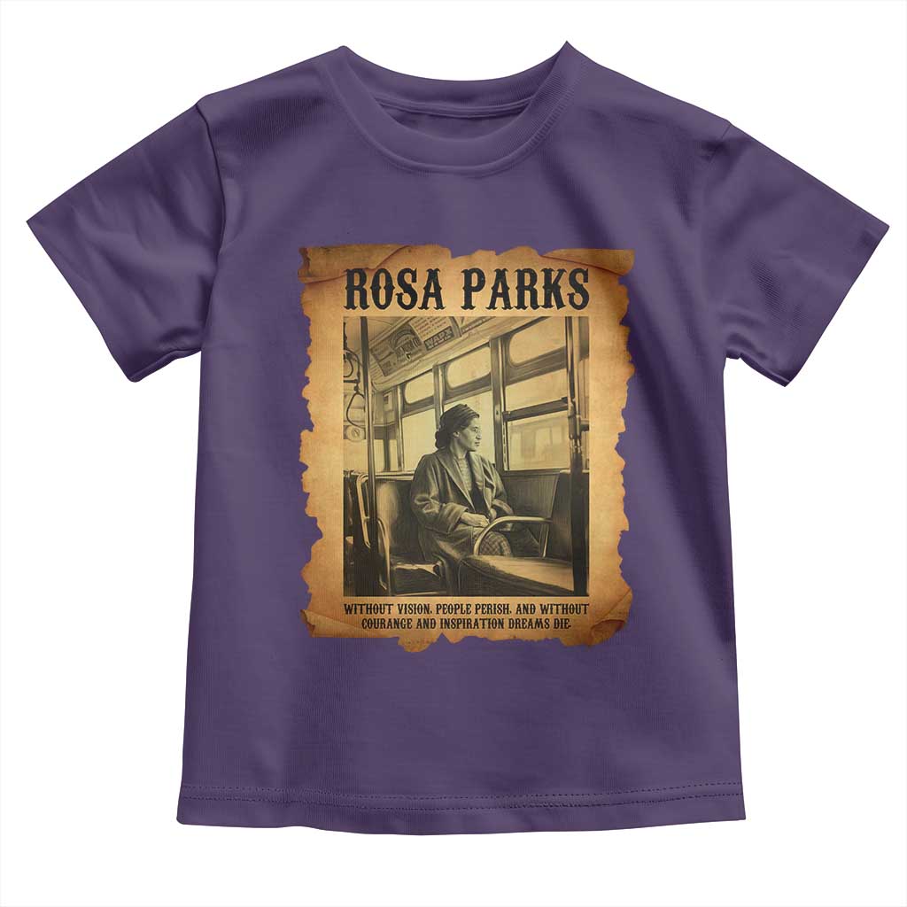 Rosa Parks Quote Toddler T Shirt Black Movement Protest TS14 Purple Print Your Wear