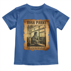 Rosa Parks Quote Toddler T Shirt Black Movement Protest TS14 Royal Blue Print Your Wear