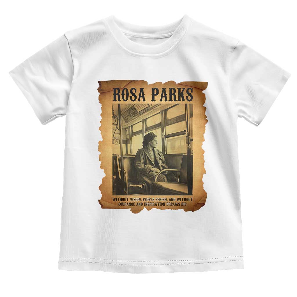 Rosa Parks Quote Toddler T Shirt Black Movement Protest TS14 White Print Your Wear