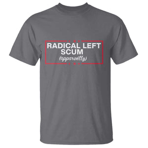 Radical Left Scum T Shirt Political Sarcastic Quote TS14 Charcoal Print Your Wear