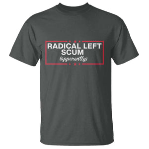 Radical Left Scum T Shirt Political Sarcastic Quote TS14 Dark Heather Print Your Wear