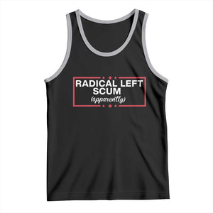Radical Left Scum Tank Top Political Sarcastic Quote TS14 Black Athletic Heather Print Your Wear