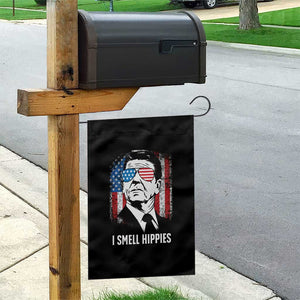 Ronald Reagan 4th of July America Flag Garden Flag I Smell Hippies TS14 Print Your Wear