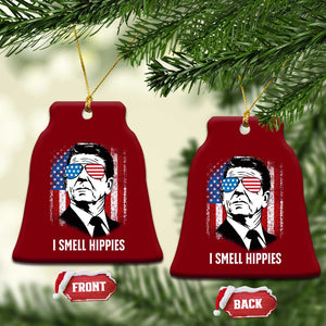Ronald Reagan 4th of July America Flag Ceramic Ornament I Smell Hippies TS14 Print Your Wear