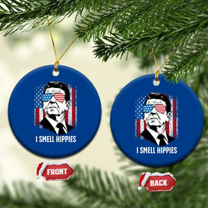 Ronald Reagan 4th of July America Flag Ceramic Ornament I Smell Hippies TS14 1pc Blue Print Your Wear