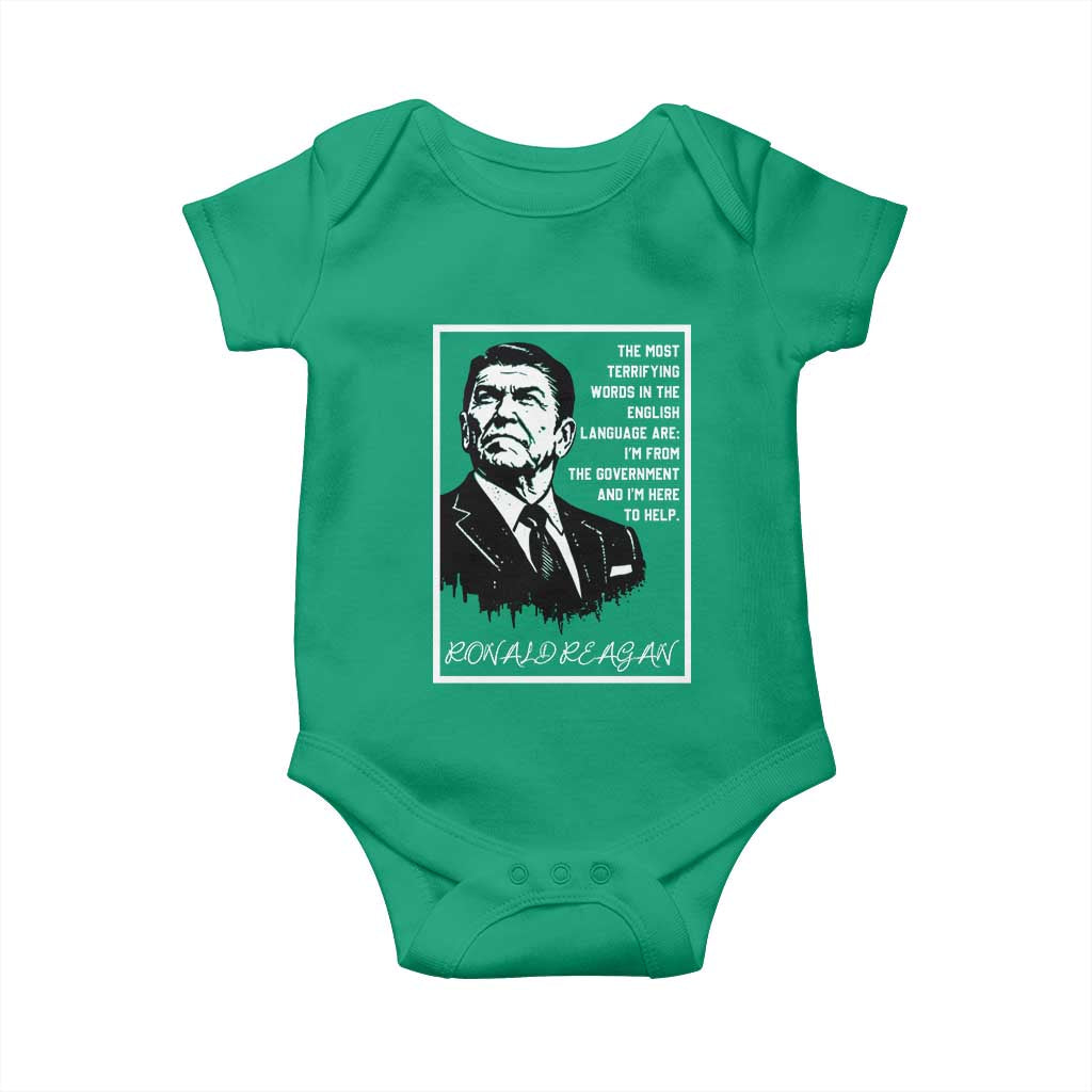 Ronald Reagan Quote Baby Onesie American Flag US President TS14 Irish Green Print Your Wear
