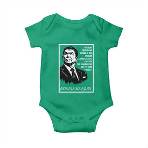 Ronald Reagan Quote Baby Onesie American Flag US President TS14 Irish Green Print Your Wear