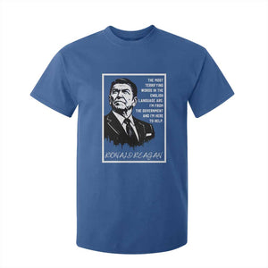 Ronald Reagan Quote T Shirt For Kid American Flag US President TS14 Royal Blue Print Your Wear