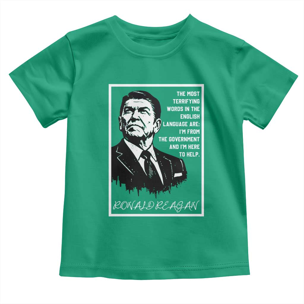 Ronald Reagan Quote Toddler T Shirt American Flag US President TS14 Irish Green Print Your Wear