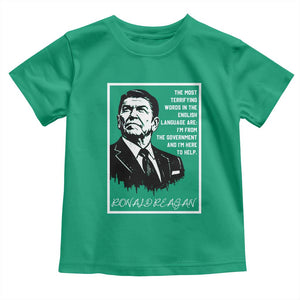 Ronald Reagan Quote Toddler T Shirt American Flag US President TS14 Irish Green Print Your Wear