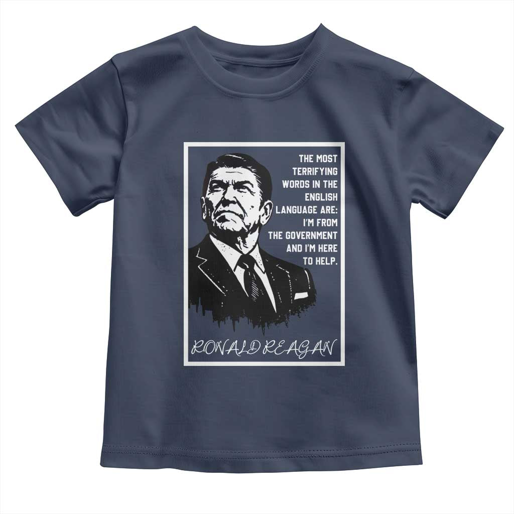 Ronald Reagan Quote Toddler T Shirt American Flag US President TS14 Navy Print Your Wear