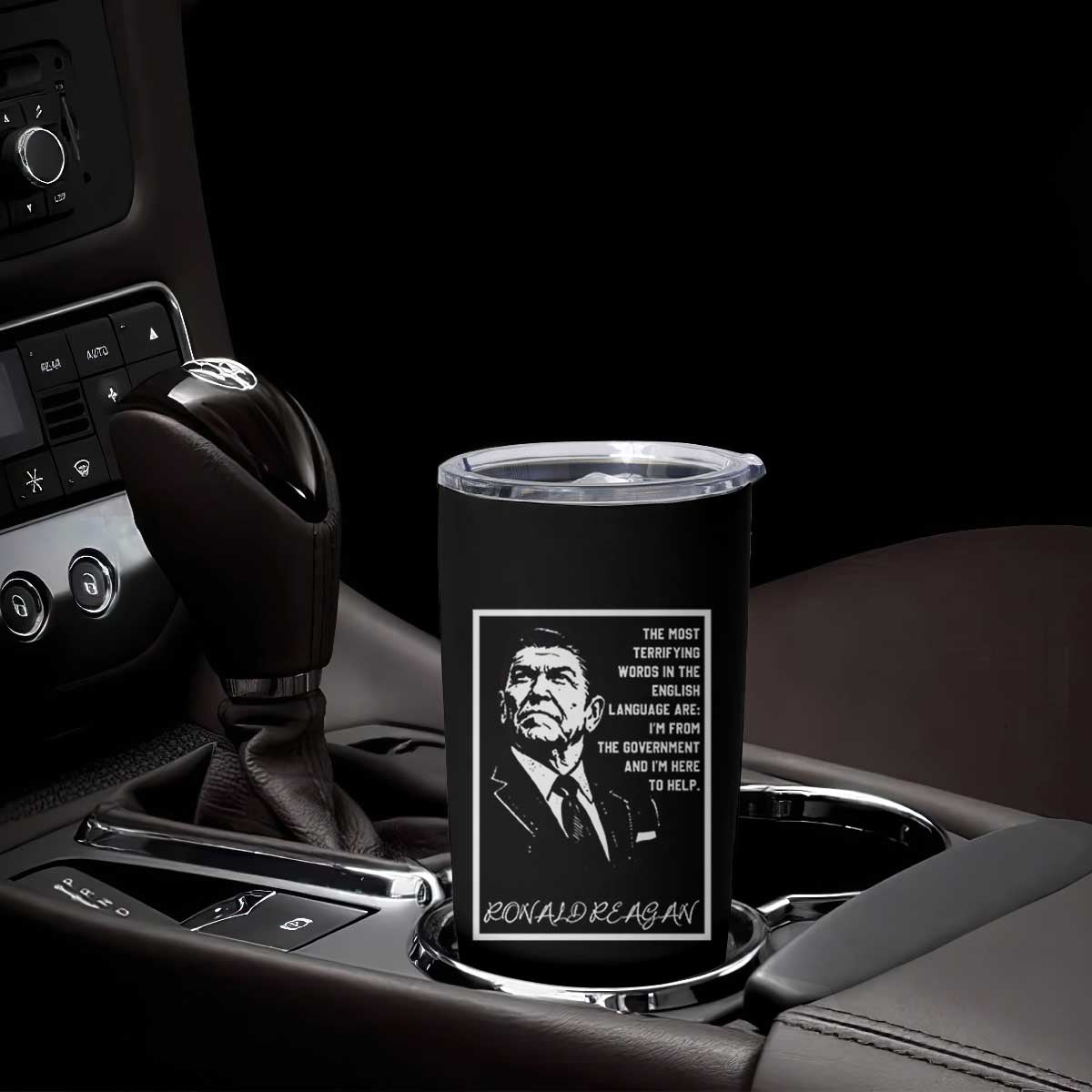 Ronald Reagan Quote Tumbler Cup American Flag US President TS14 Print Your Wear