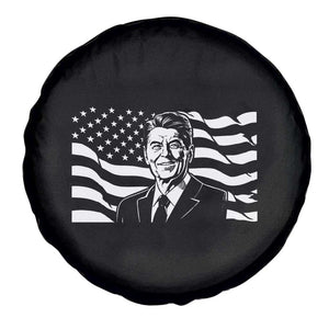 Ronald Reagan America Flag US President Spare Tire Cover TS14 Print Your Wear