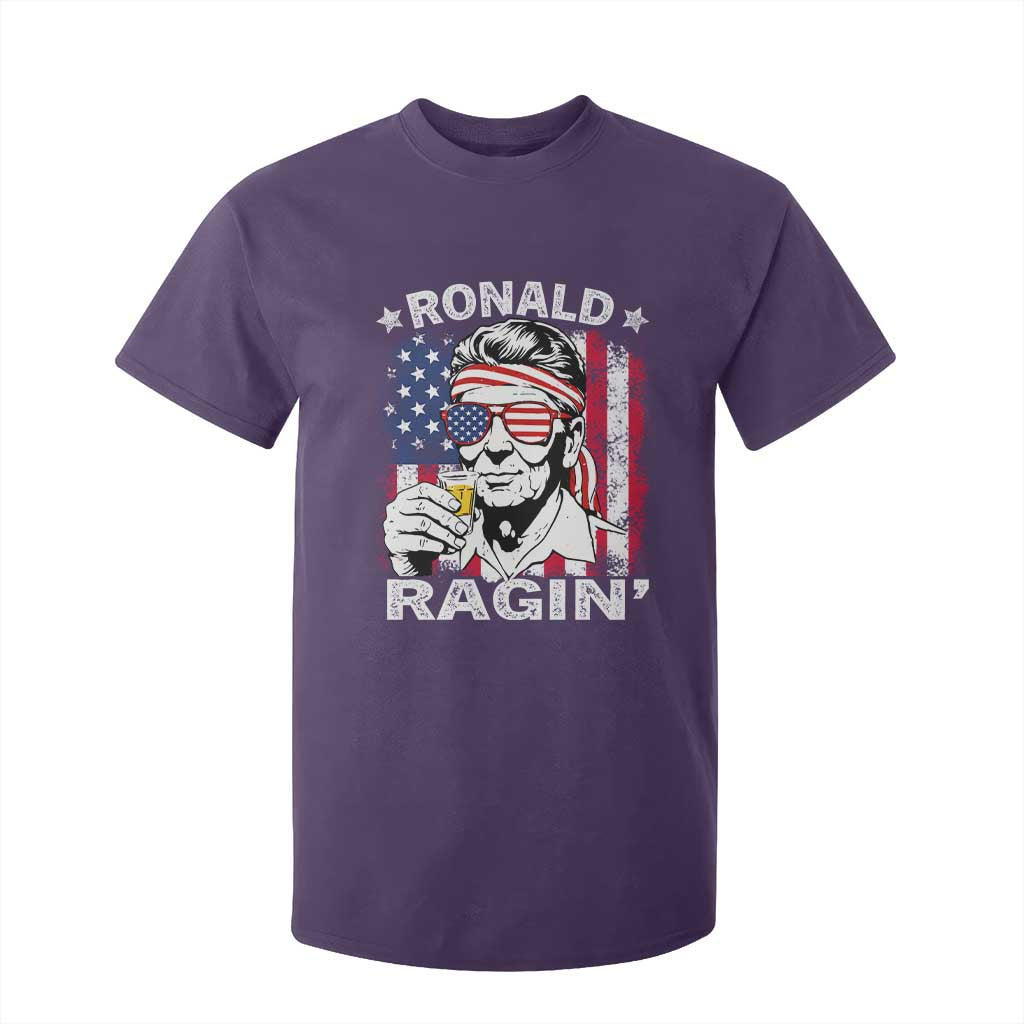 Ronald Reagan T Shirt For Kid 4th of July America Flag Beer TS14 Purple Print Your Wear