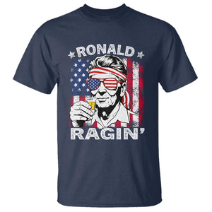 Ronald Reagan T Shirt 4th of July America Flag Beer TS14 Navy Print Your Wear