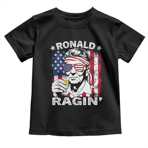 Ronald Reagan Toddler T Shirt 4th of July America Flag Beer TS14 Black Print Your Wear