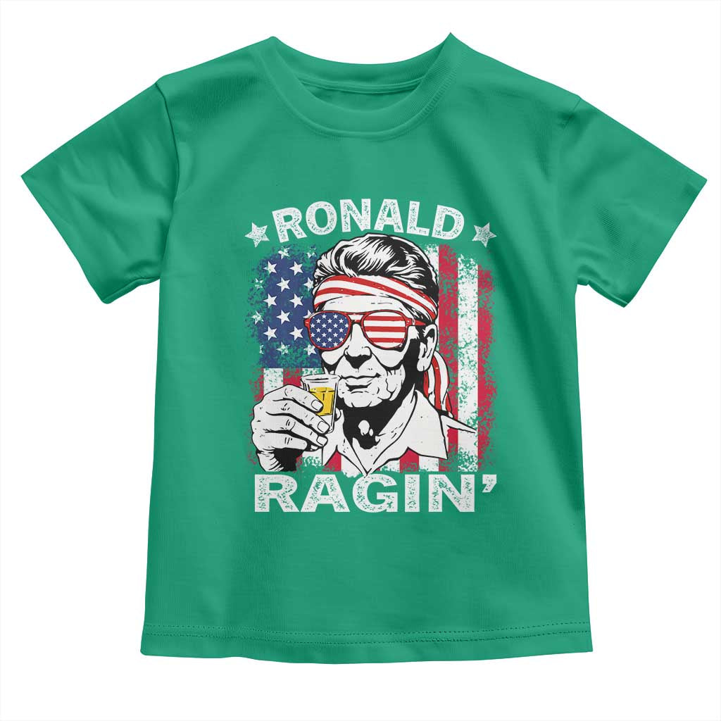 Ronald Reagan Toddler T Shirt 4th of July America Flag Beer TS14 Irish Green Print Your Wear