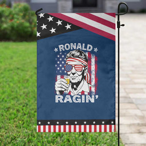 Ronald Reagan Garden Flag 4th of July America Flag Beer TS14 Classic Blue Black Print Your Wear