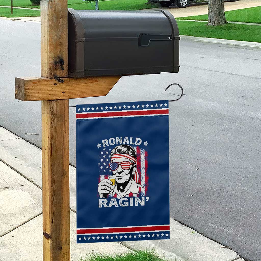 Ronald Reagan Garden Flag 4th of July America Flag Beer TS14 Classic Blue Red Print Your Wear