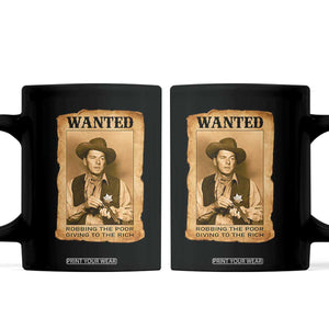 Ronald Reagan Cowboy Retro American President Coffee Mug Robbing The Poor GIving To Te Rich TS14 Black Print Your Wear