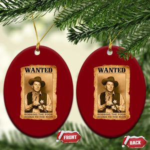 Ronald Reagan Cowboy Retro American President Ceramic Ornament Robbing The Poor GIving To Te Rich TS14 Print Your Wear