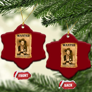 Ronald Reagan Cowboy Retro American President Ceramic Ornament Robbing The Poor GIving To Te Rich TS14 Print Your Wear